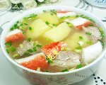 蟹柳土豆排骨汤