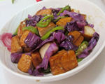 紫包菜烧卤豆腐