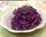 清蒸紫色山药饼