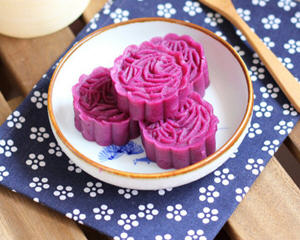 奶香紫薯糕