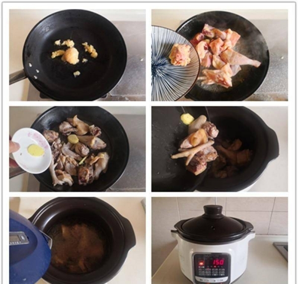 口蘑鸡汤煮米粉怎么做-口蘑鸡汤煮米粉的做法2